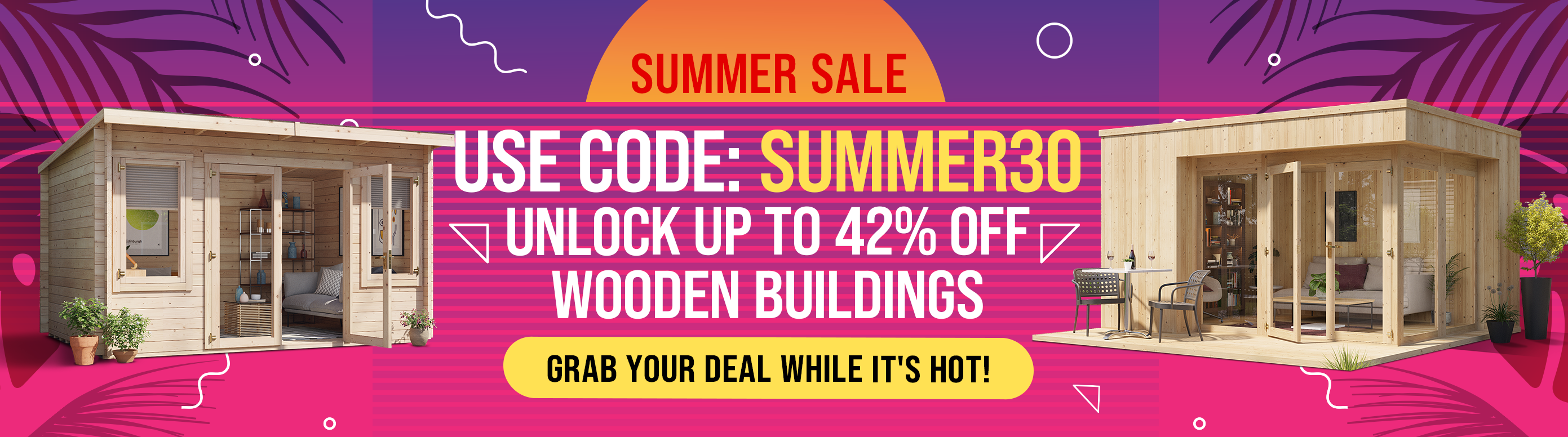 Unlock up to 42% off wooden buildings