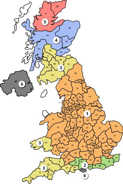 uk postcode map
