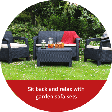 Sit back and relax with garden sofa sets