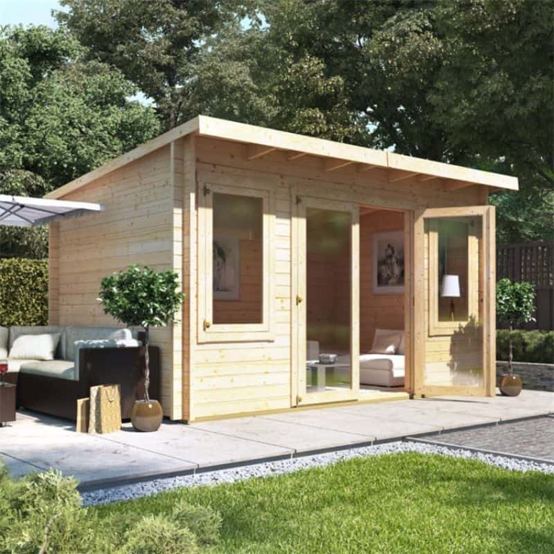 Converting your shed into a garden office - BillyOh Fraya Pent Log Cabin