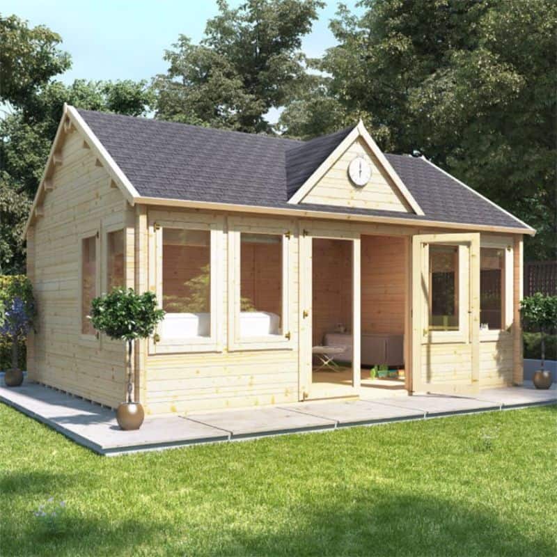Converting your shed into a garden office - BillyOh Village Hall Log Cabin
