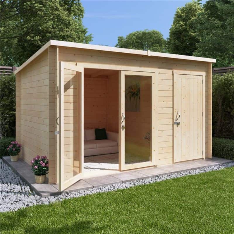 BillyOH Tiana Log Cabin Summerhouse with side store