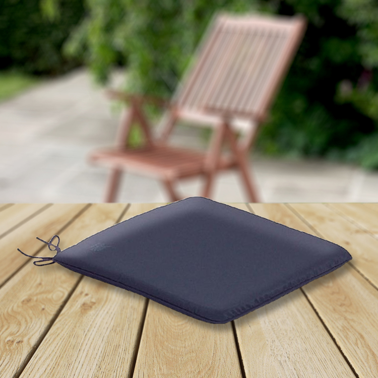 4 x The CC Collection - Garden Seat Cushions - Garden Seat Pad - Navy Blue