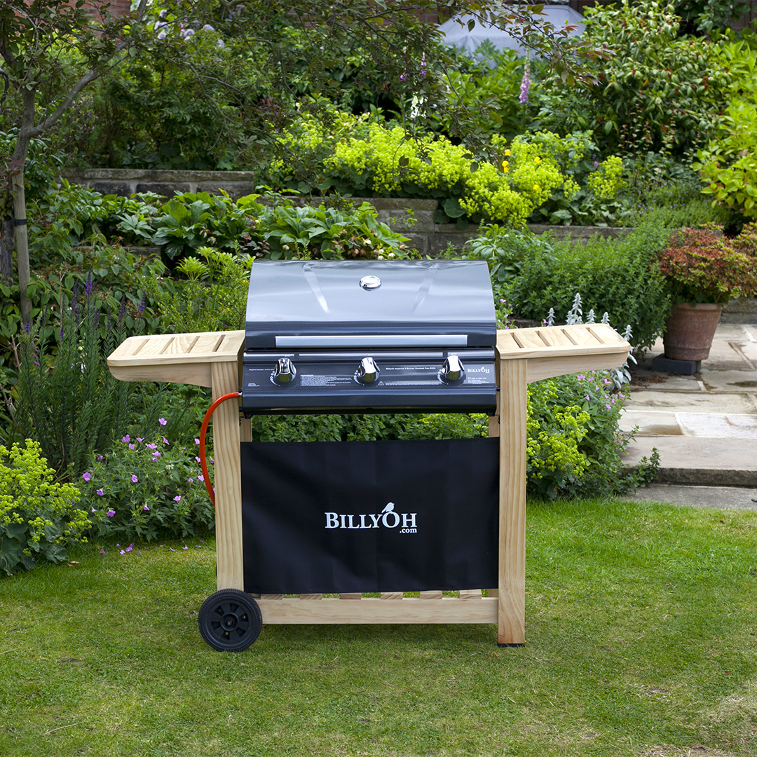 BillyOh 3 Burner Hooded Imperial Hooded Gas BBQ
