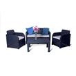 Keter Rattan Allibert Carolina 4 Seat Lounge Garden Set
