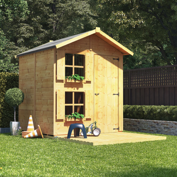 BillyOh Peardrop Junior Playhouse - 9x5 Peardrop Junior Platform & Bunk at BillyOh