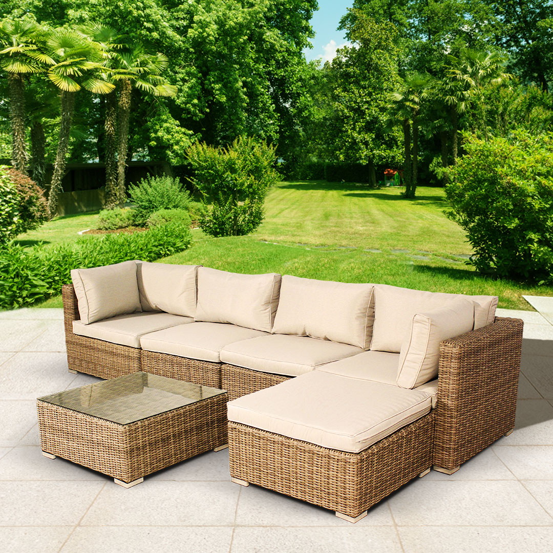 BillyOh Sala 5 Seat Rattan Corner Sofa Set