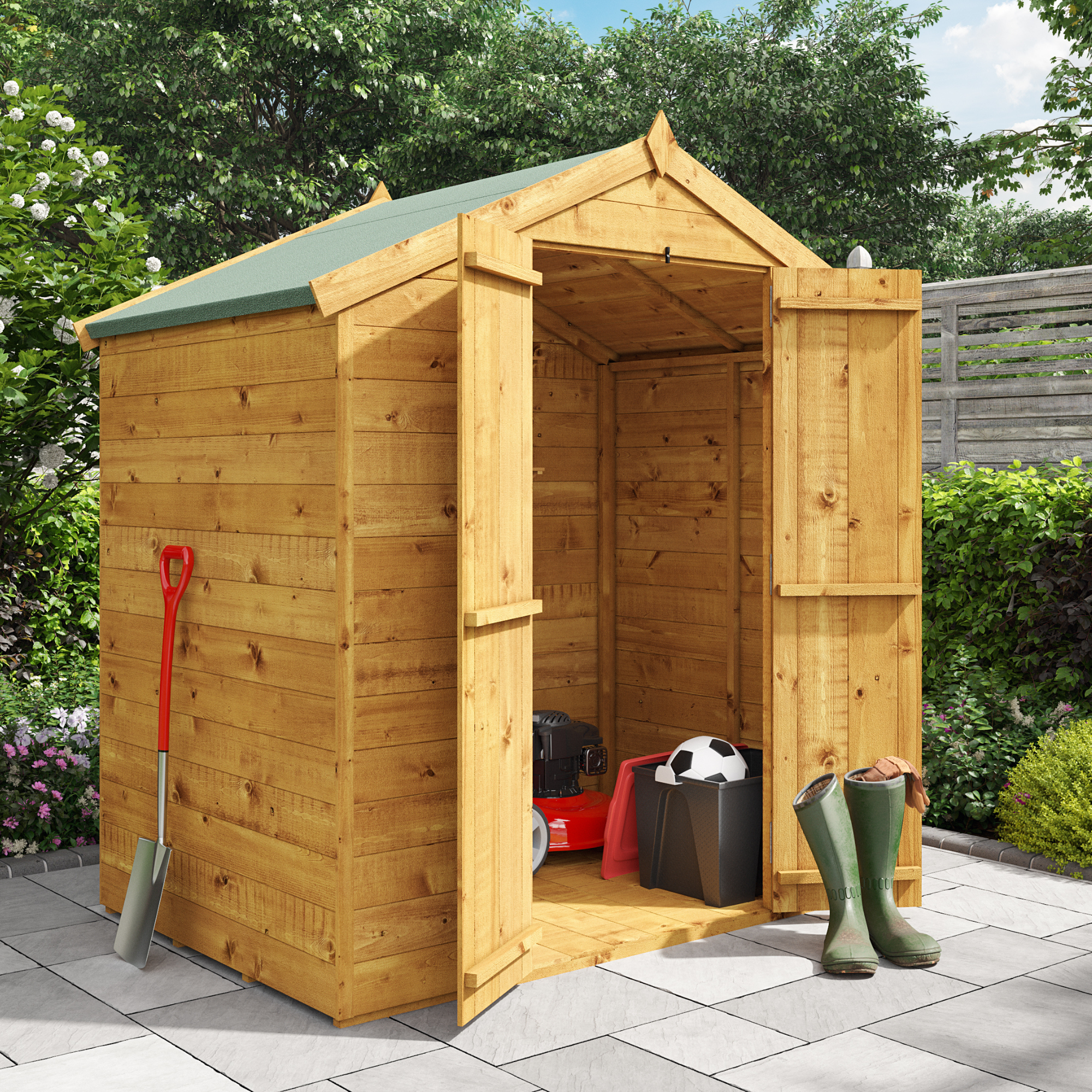 4 x 6 Tongue & Groove Wooden Shed at BillyOh