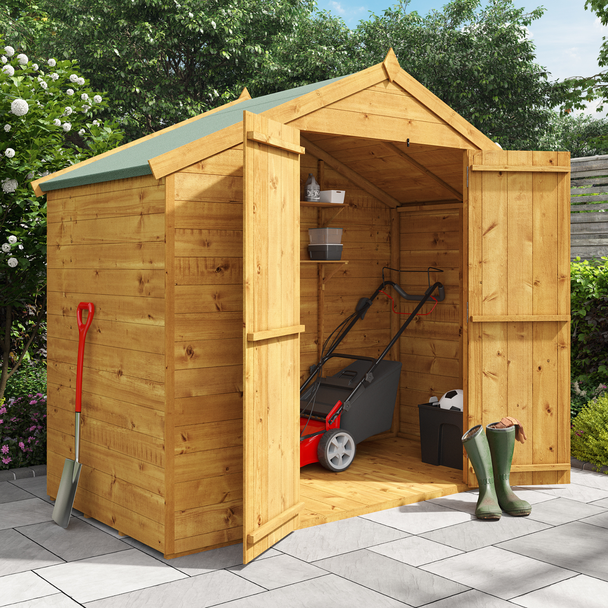 BillyOh Master Tongue and Groove Apex Shed - 4x8 T&G Apex Windowless BillyOh Master Tongue and Groove Apex Shed - 4x8 T&G Apex Windowless