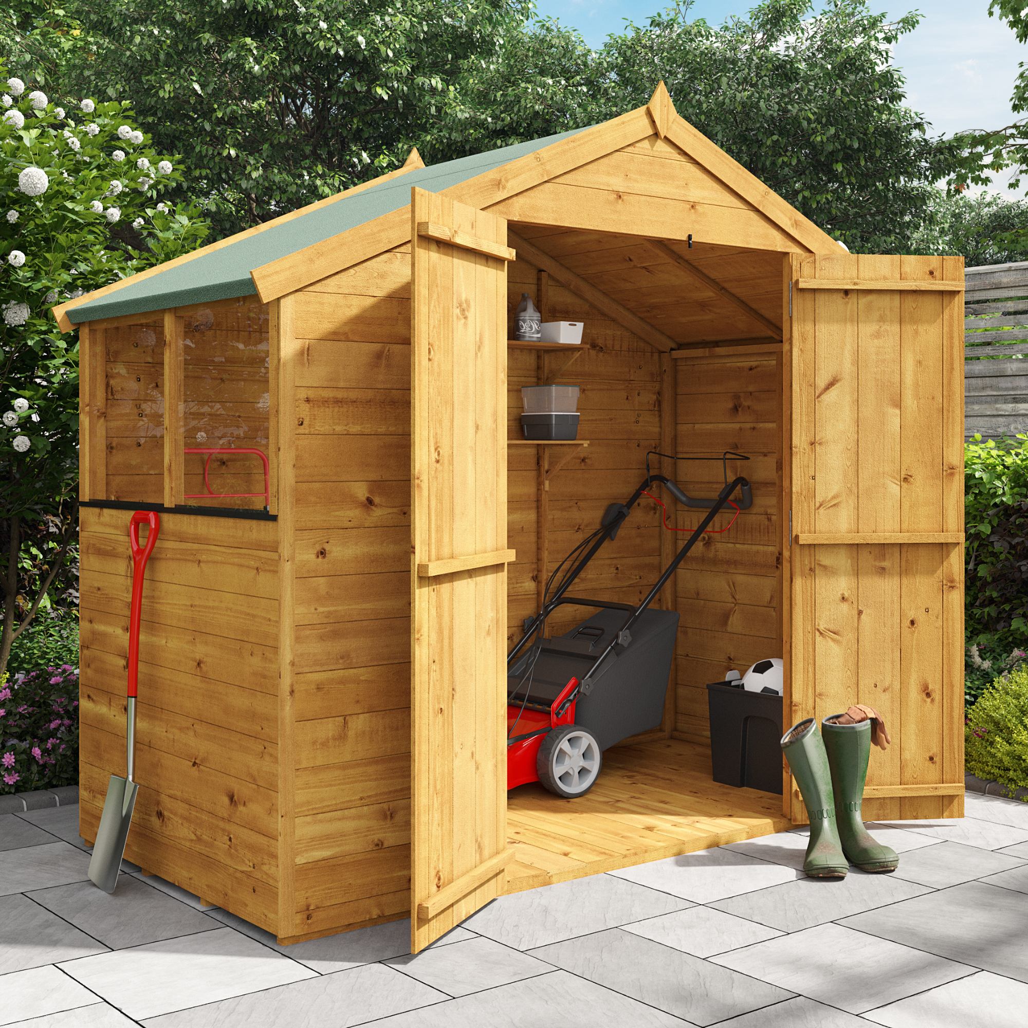 BillyOh Master Tongue and Groove Apex Shed - 4x8 T&G  Apex Windowed