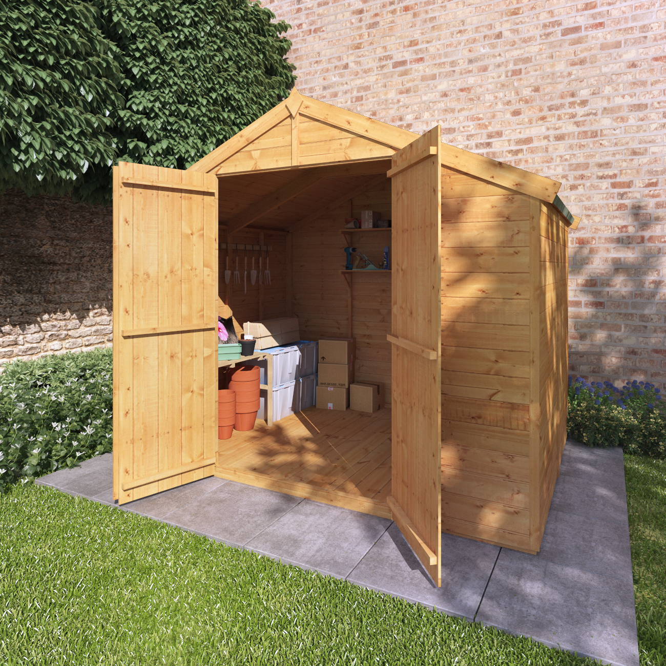 BillyOh Master Tongue and Groove Apex Shed - 6x8 T&G  Apex Windowless