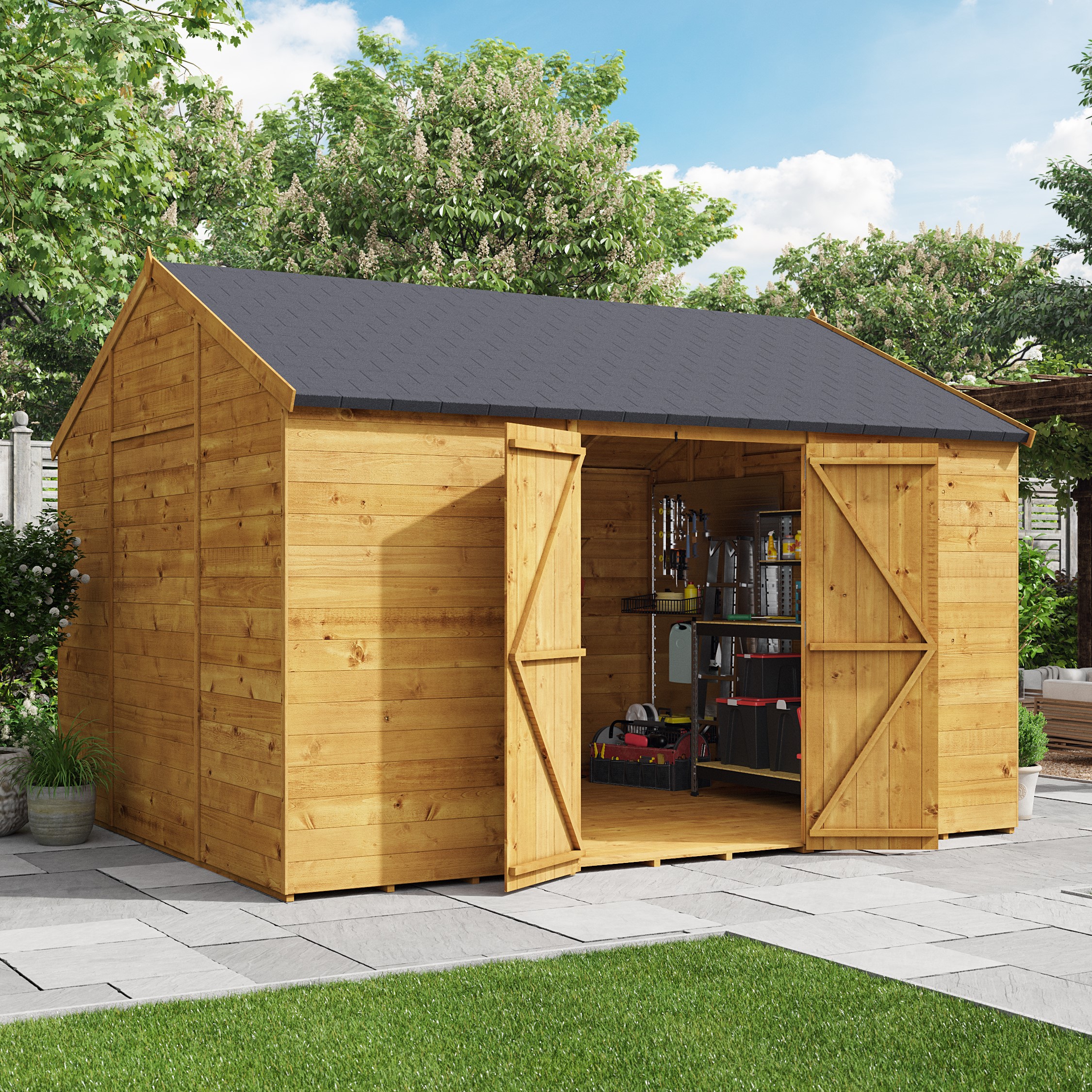 12x10ft Reverse Apex Workshop