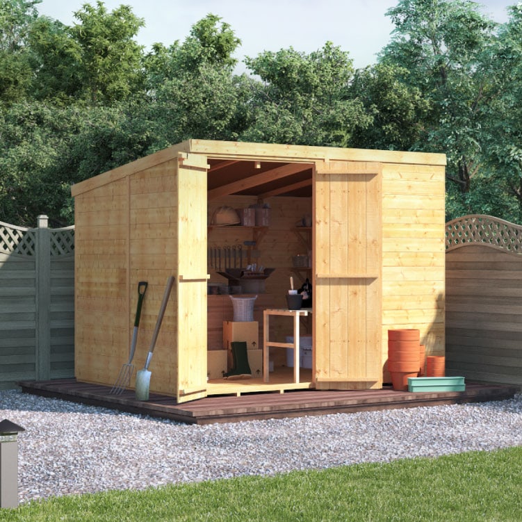 12 x 6 Shed - BillyOh Master Tongue and Groove Pent Shed - Pressure Treated Windowless 12x6 Wooden Garden Shed