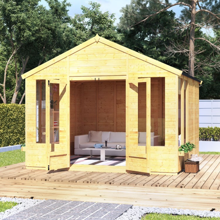 Image of 10 x 10 BillyOh Holly Tongue and Groove Apex Roof Garden Summerhouse