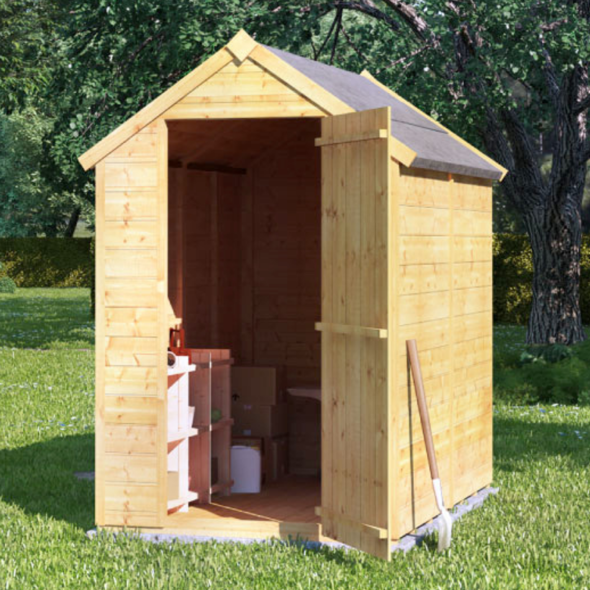 6x4ft Apex Shed Tongue & Groove