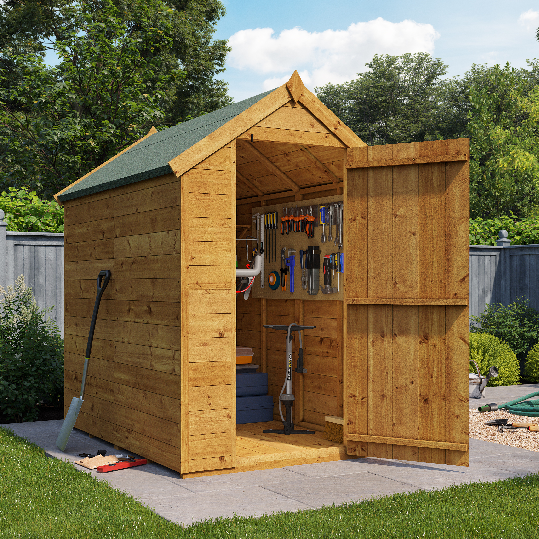 6x4ft Apex Shed Tongue & Groove