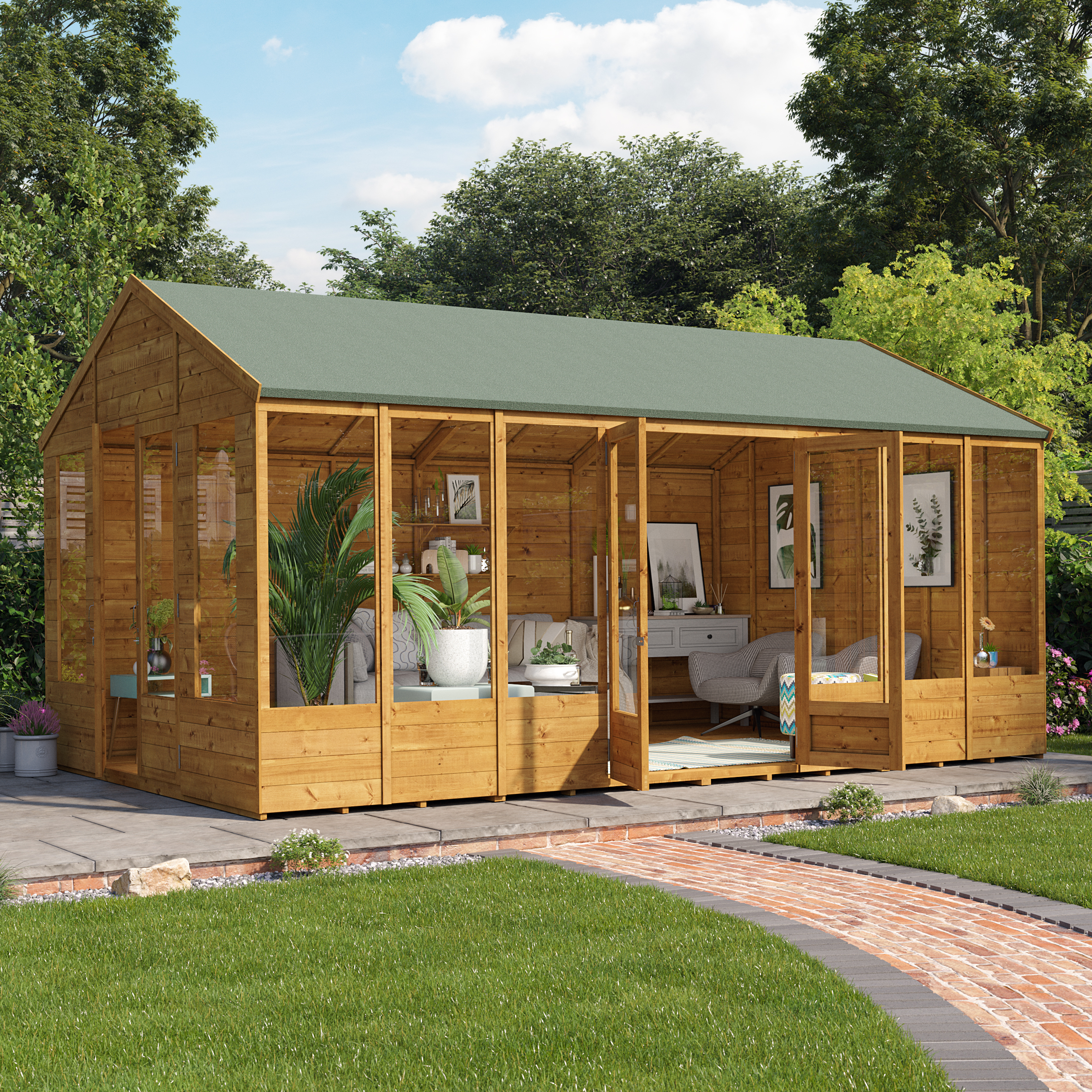 16x10 Tessa T&G Reverse Apex Summerhouse - BillyOh 16x10 Tessa T&G Reverse Apex Summerhouse - BillyOh