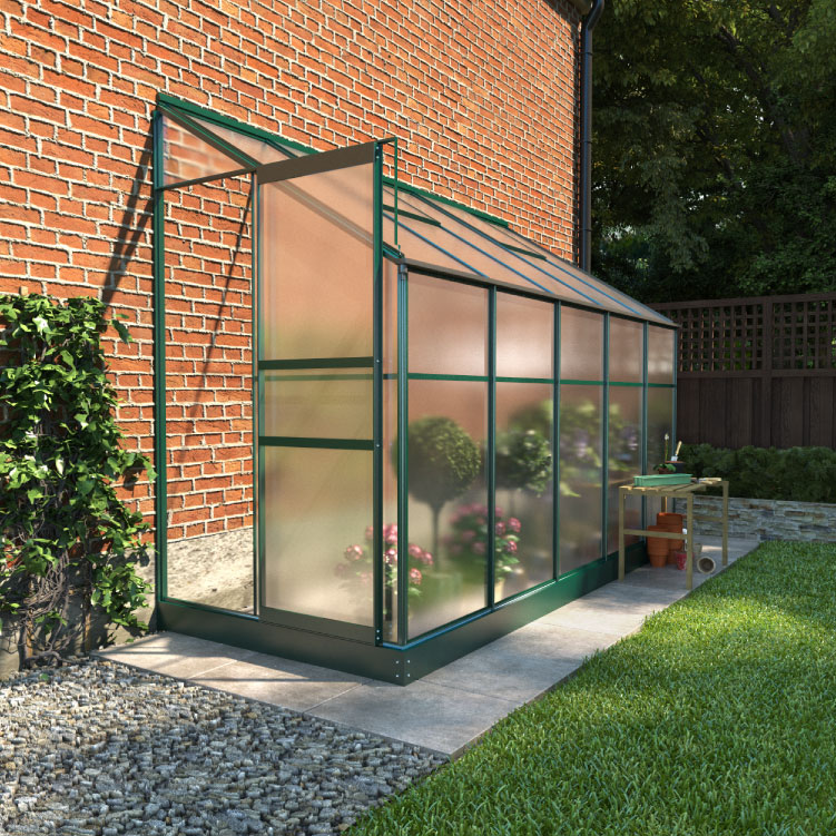 BillyOh Polycarbonate Aluminium Frame LeanTo Garden Plant Grow