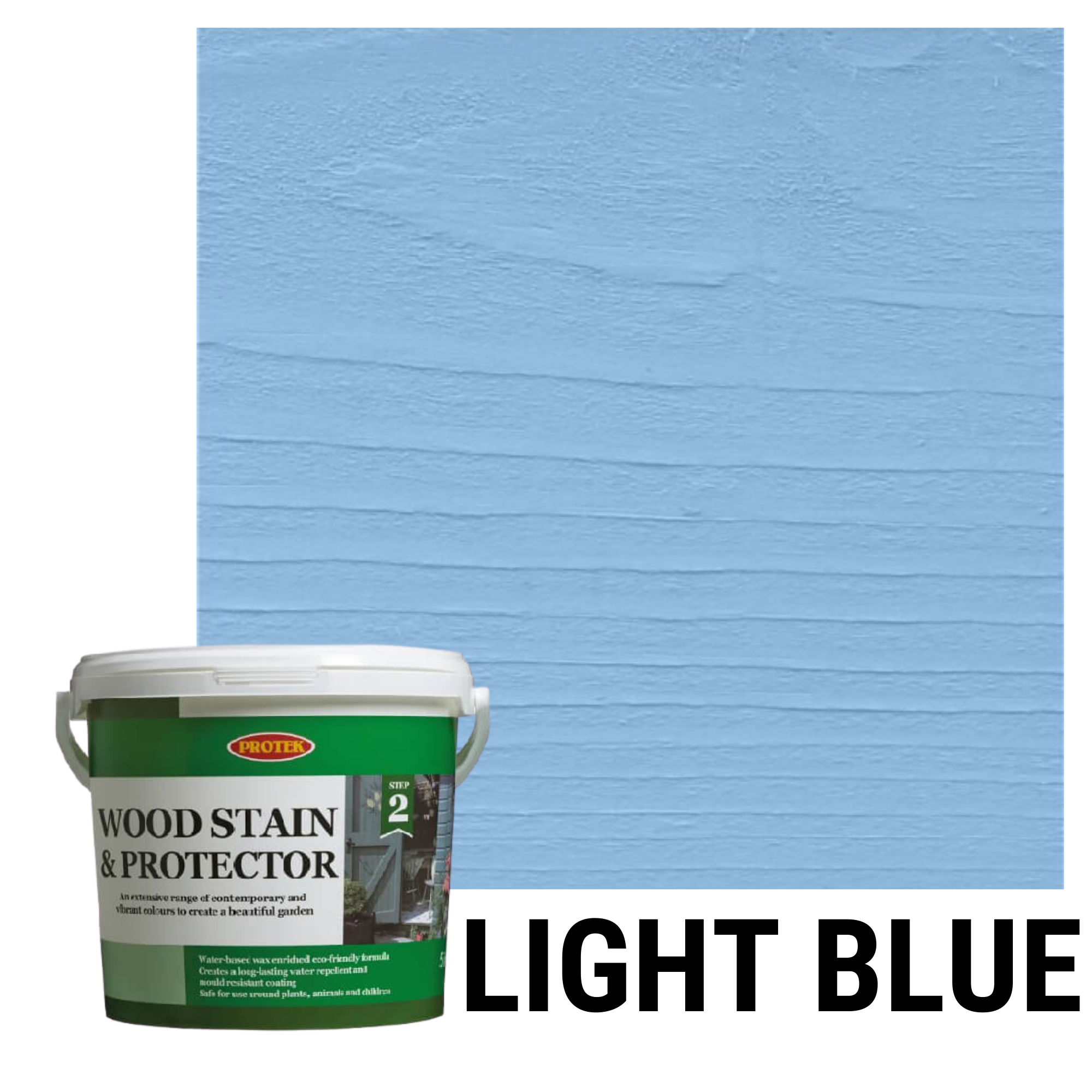 Protek Wood Stain and Protector 2.5ltr - Light Blue