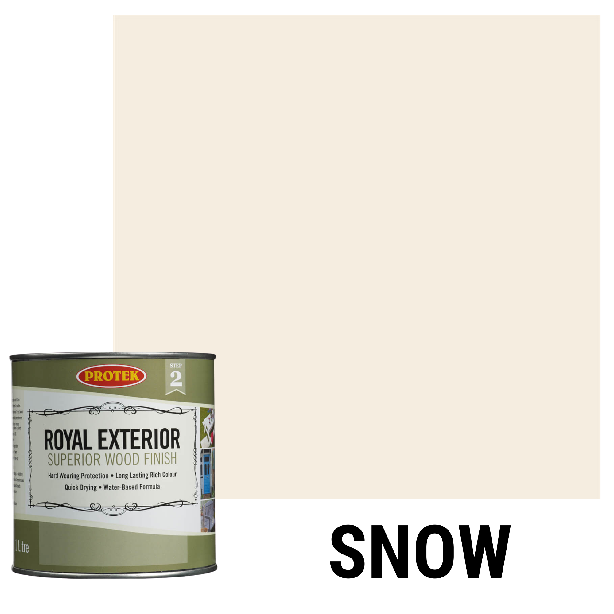 Protek Royal Exterior Superior Finish 1ltr - Snow