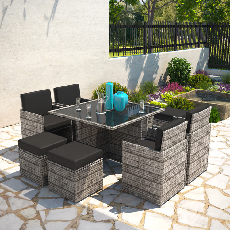 8 Seater Cube Outdoor Rattan Garden Dining Set | BillyOh Modica 8 Seater Cube Outdoor Rattan Garden Dining Set | BillyOh Modica