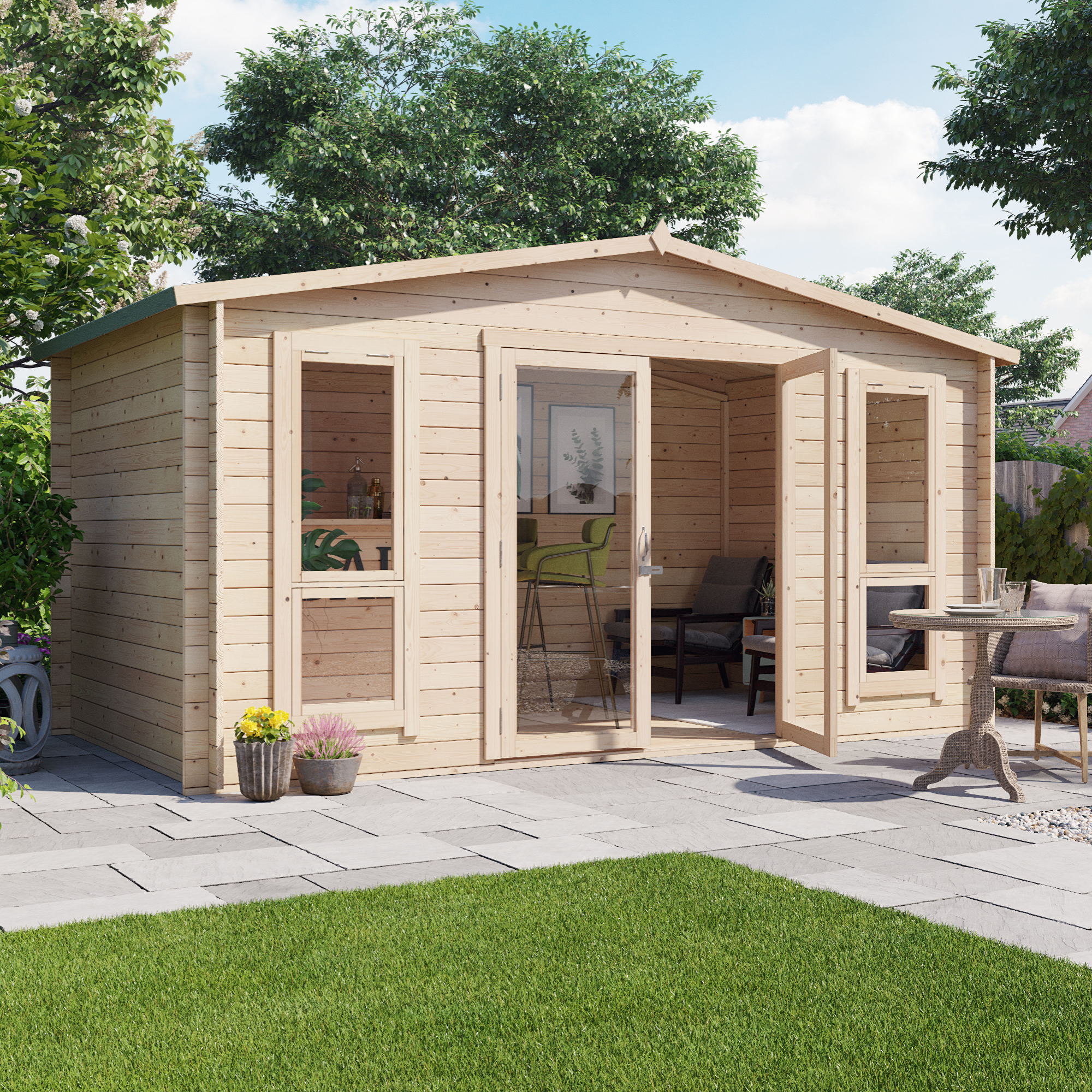 14 x 8 Log Cabin - BillyOh Sasha Log Cabin Summerhouse - 19mm