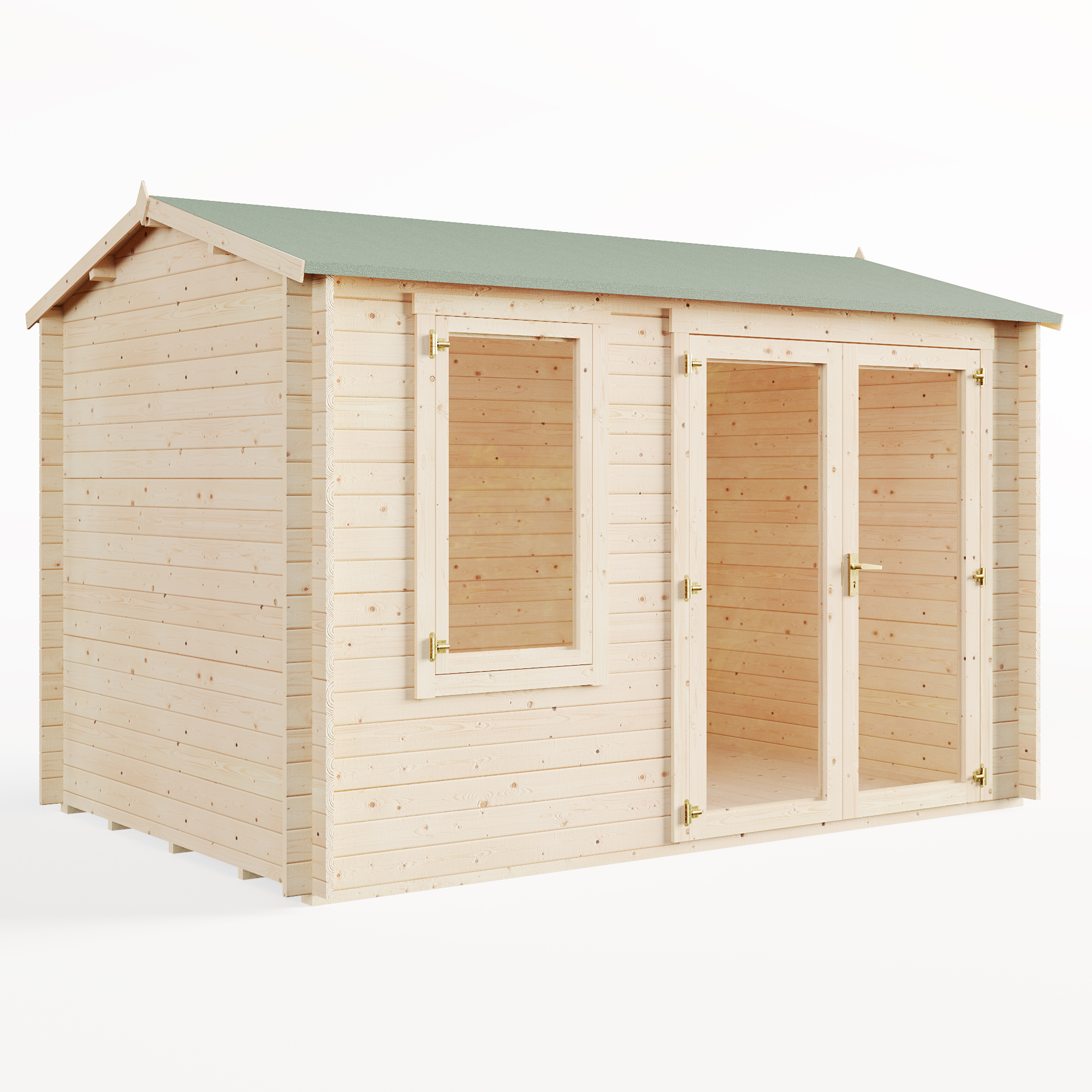 3.5m x 2.5m Pressure Treated Log Cabin - BillyOh Devon Log Cabin - 44mm Tongue & Groove Wooden Garden Building 3.5m x 2.5m Pressure Treated Log Cabin - BillyOh Devon Log Cabin - 44mm Tongue & Groove Wooden Garden Building