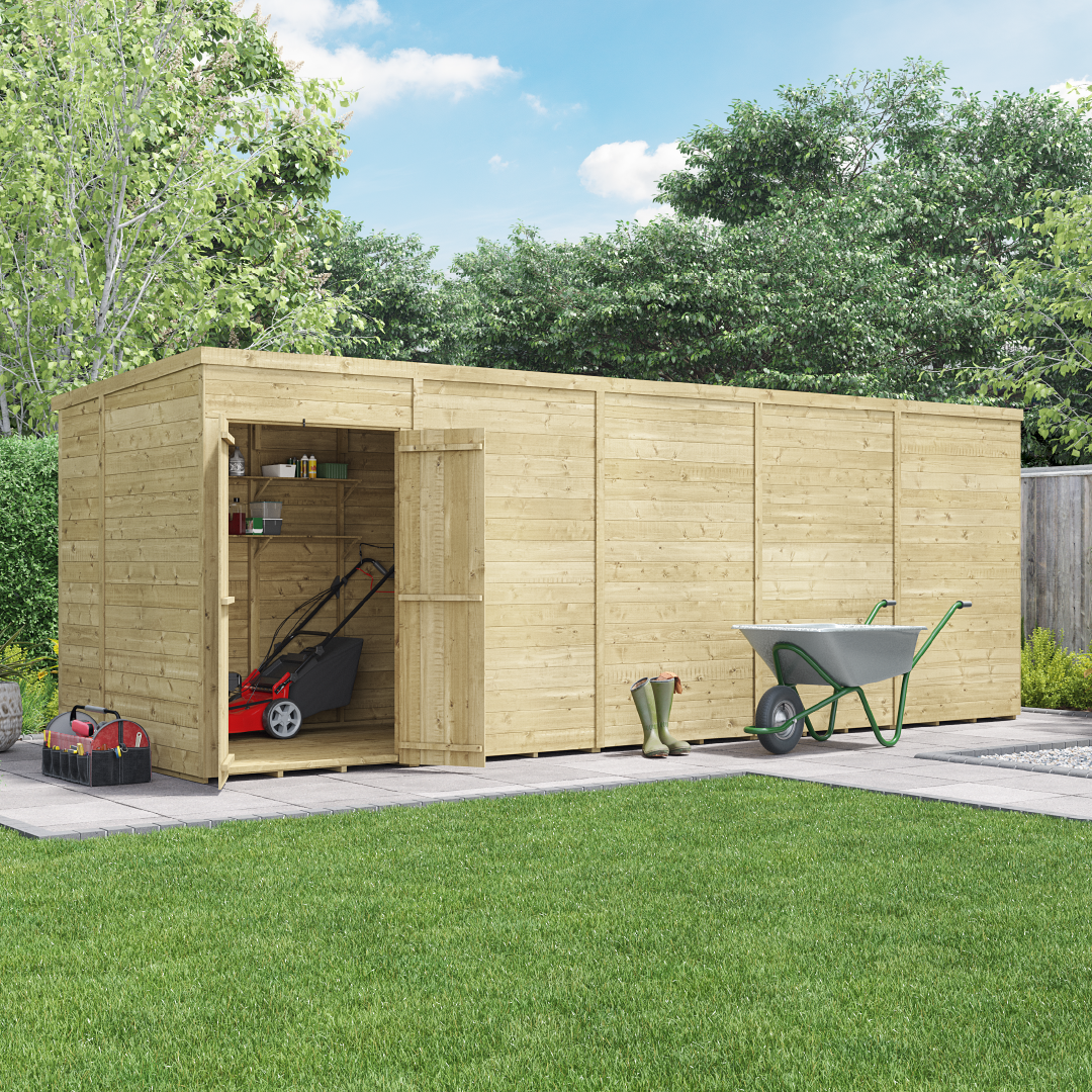 BillyOh Switch Tongue and Groove Pent Shed - 20x6 Windowless 15mm