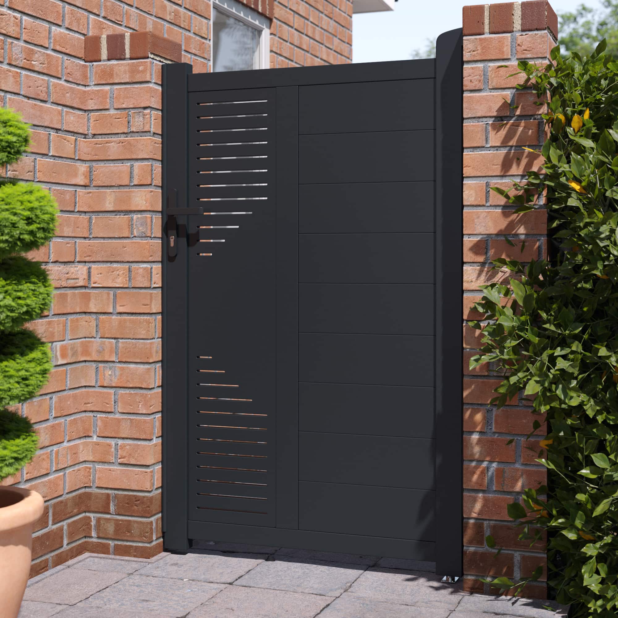 BillyOh Avalon Pedestrian Decorative Aluminium Garden Gate - 100x173cm