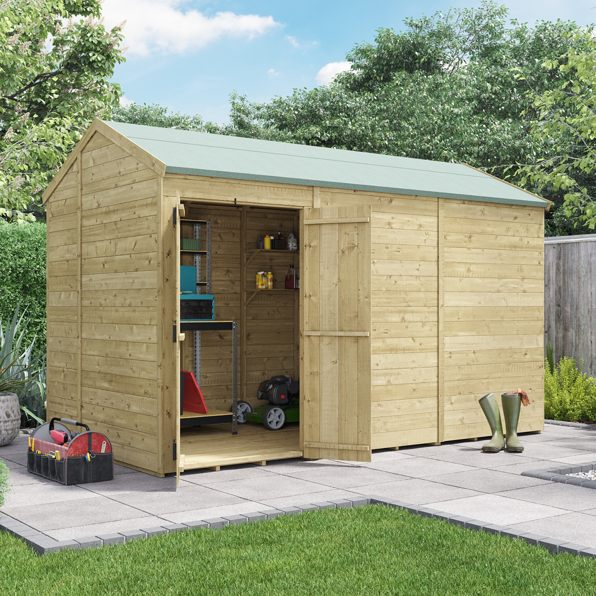 BillyOh Switch Tongue and Groove Apex Shed - 12x6 Windowless