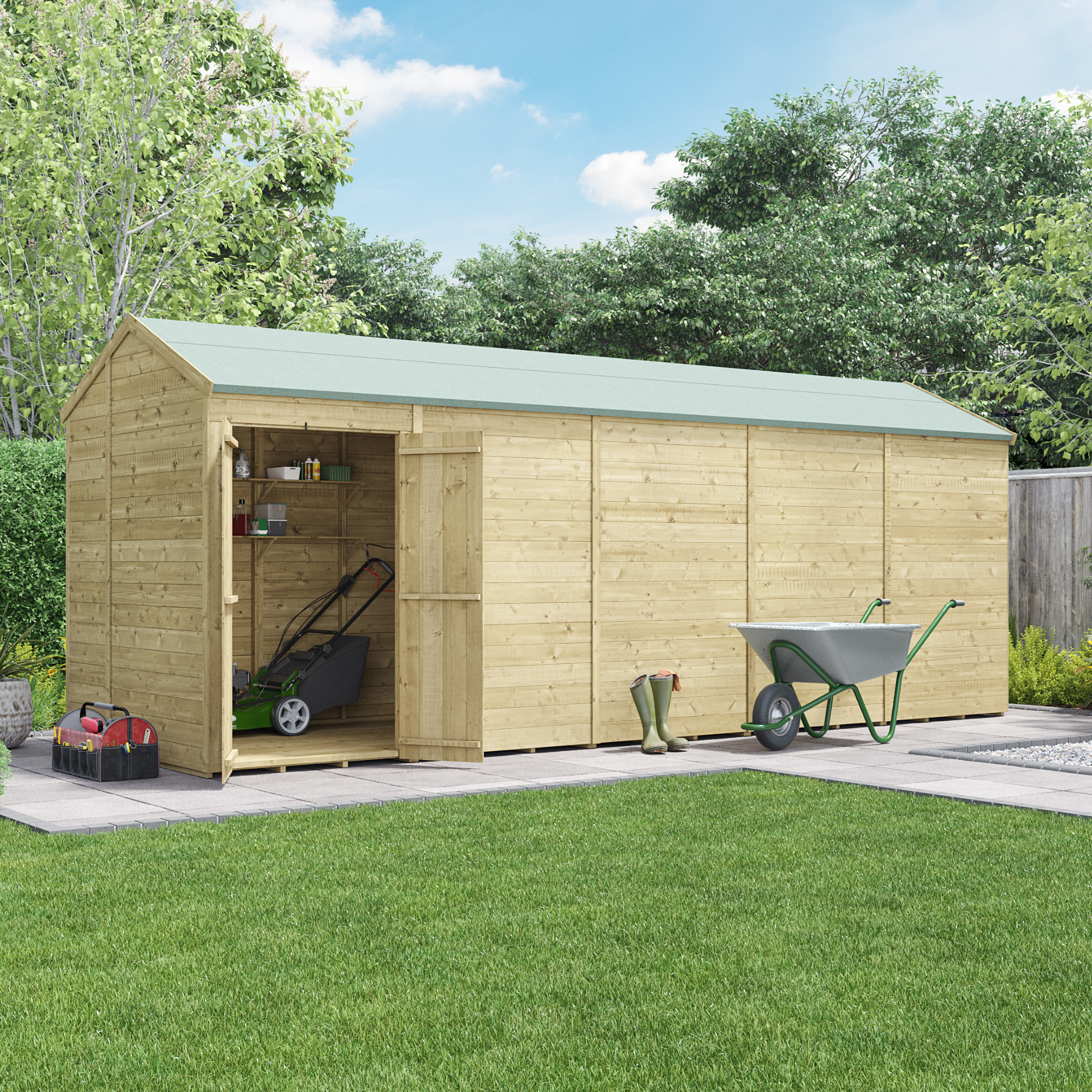 BillyOh Switch Tongue and Groove Apex Shed - 20x6 Windowless
