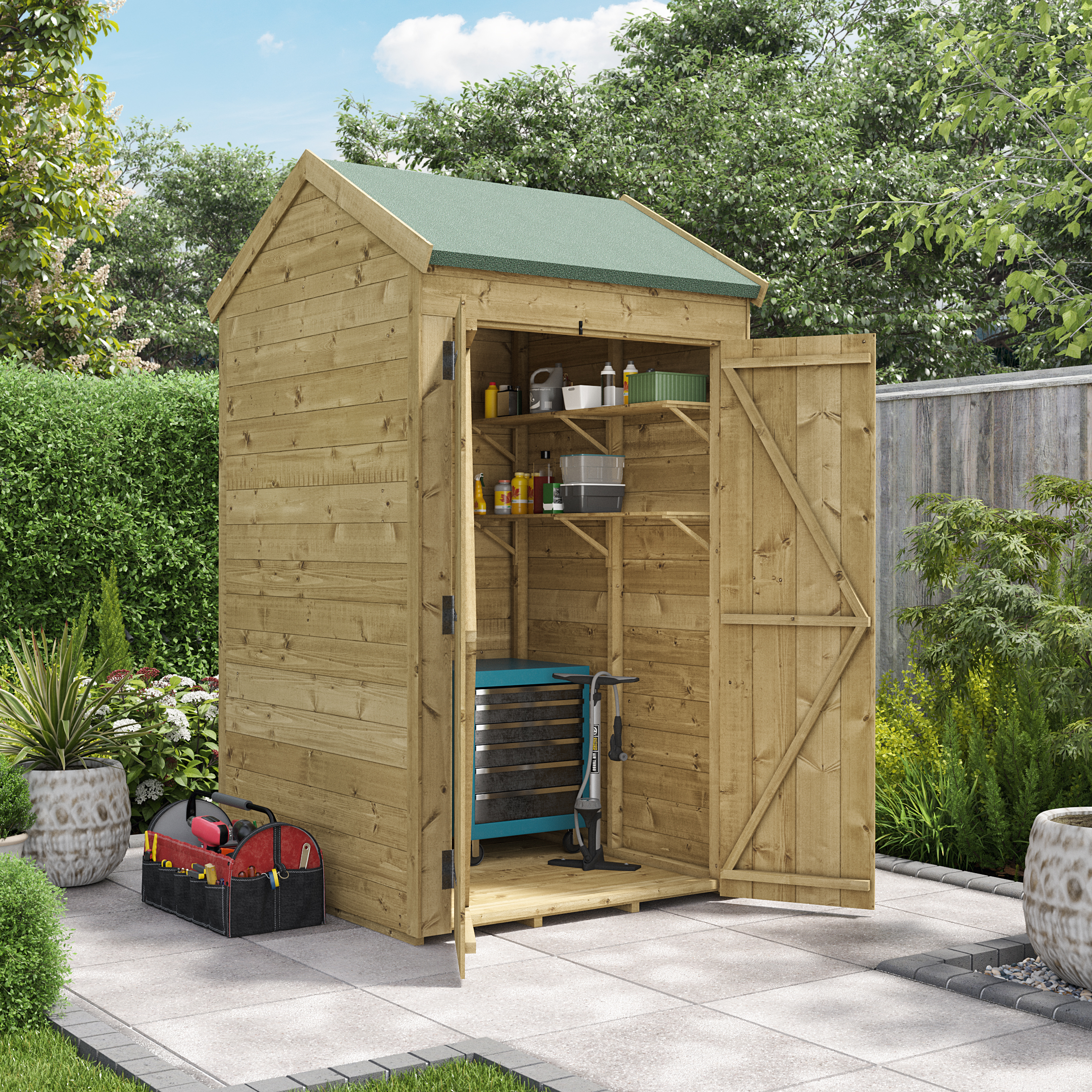 BillyOh Switch Tongue and Groove Apex Shed - 4x4 Windowless 11mm
