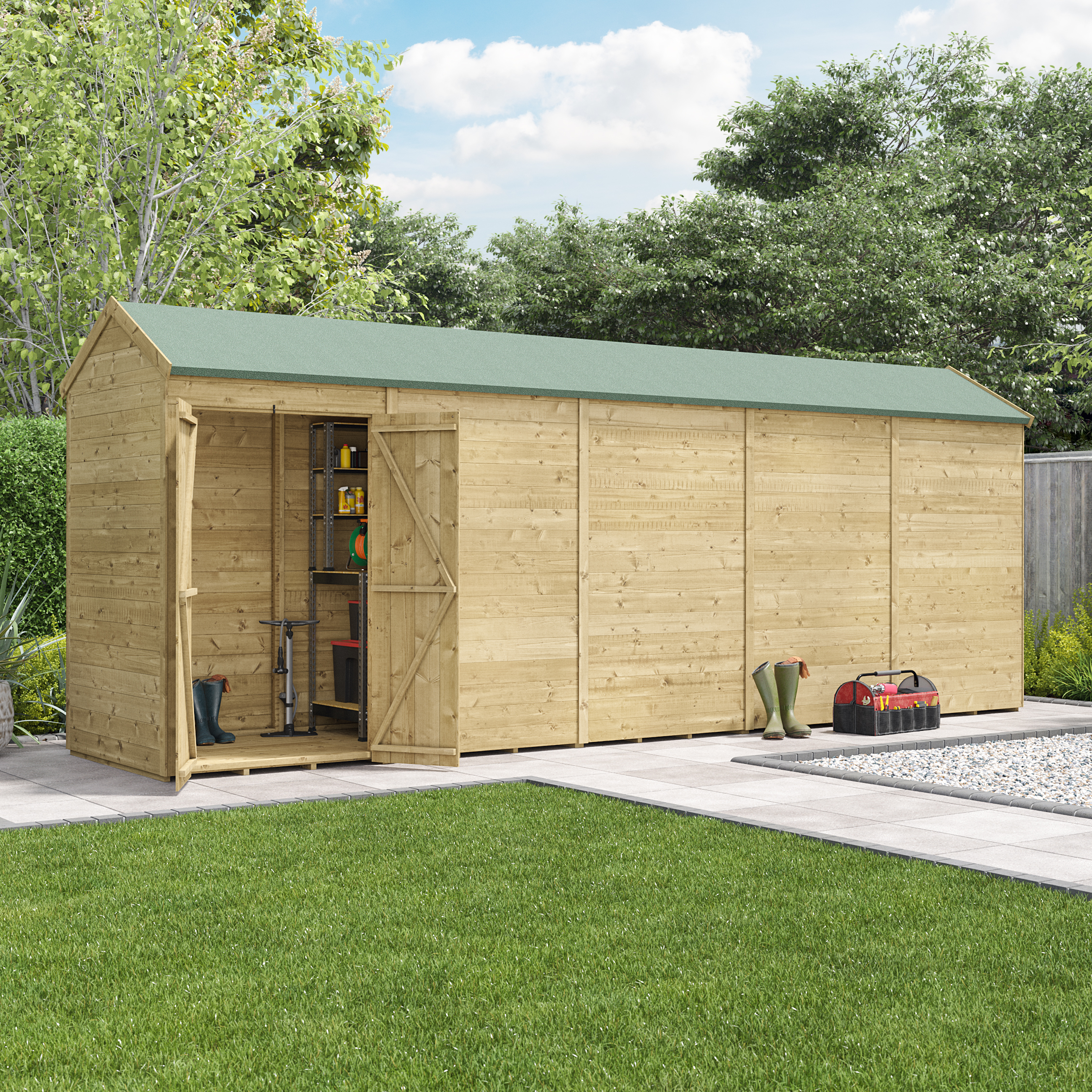 BillyOh Switch Tongue and Groove Apex Shed - 20x4 Windowless 11mm