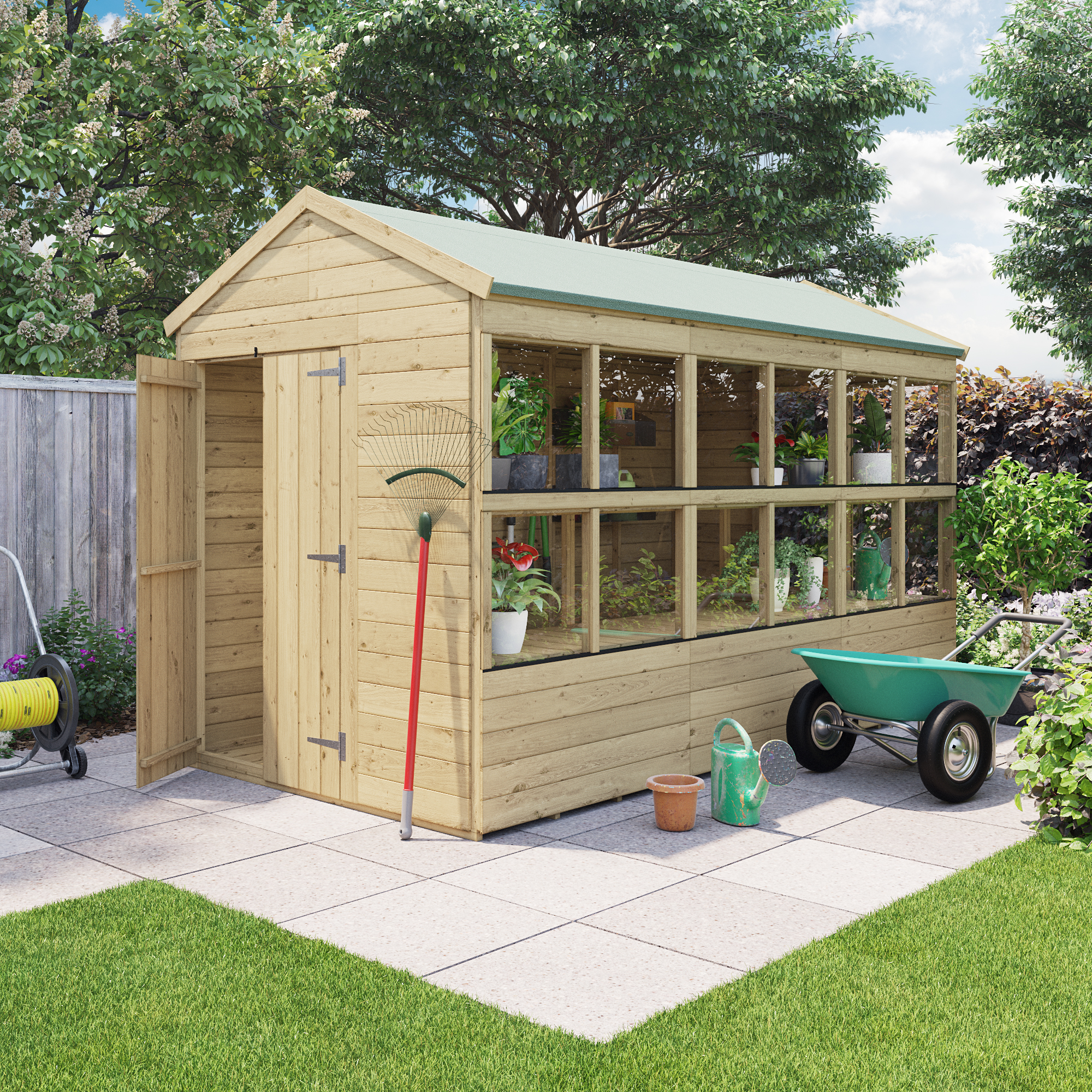 BillyOh Planthouse Tongue and Groove Apex Potting Shed - 12x6