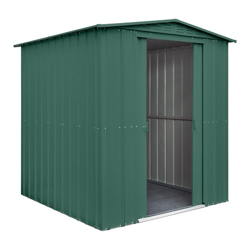 Globel Apex Metal Shed  - 6x8 Green