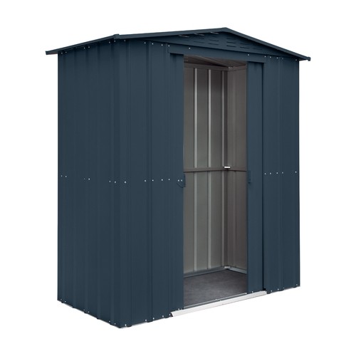 Globel Apex Metal Shed - 6x3 Anthracite Grey Globel Apex Metal Shed - 6x3 Anthracite Grey