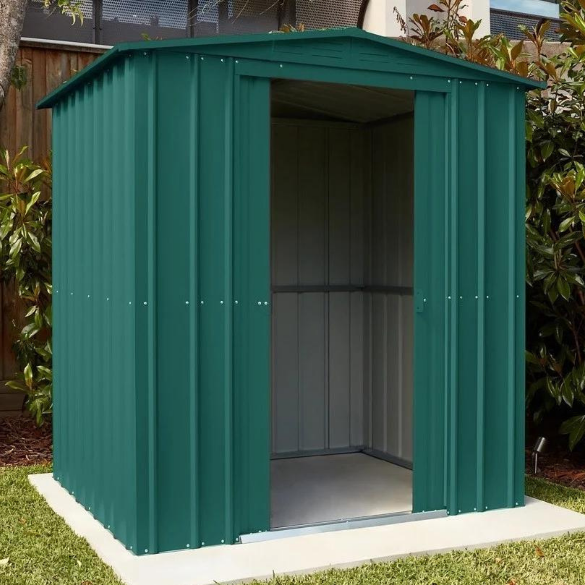 Globel Apex Metal Shed - 8x8 Anthracite Grey