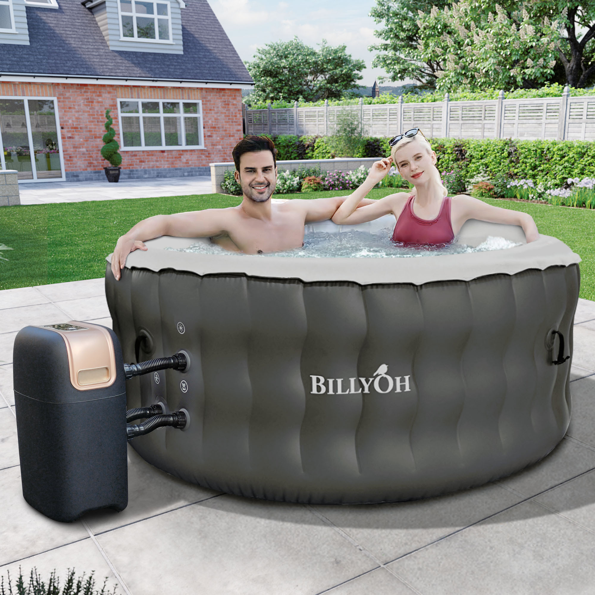 Respiro Round Inflatable Hot Tub with Jets 2-4 People | BillyOh