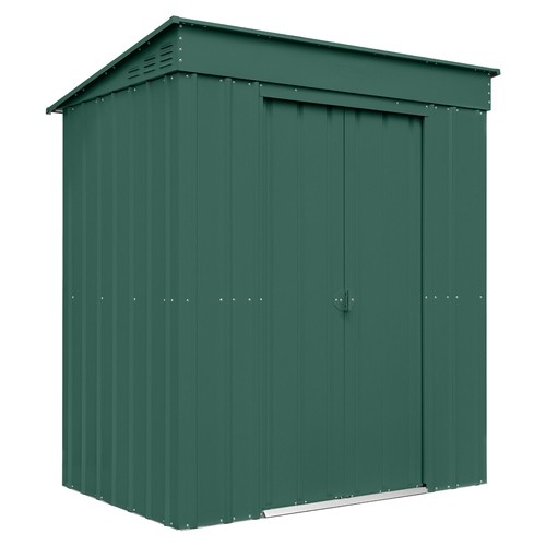 Globel Pent Metal Shed - 6x4 Green Globel Pent Metal Shed - 6x4 Green
