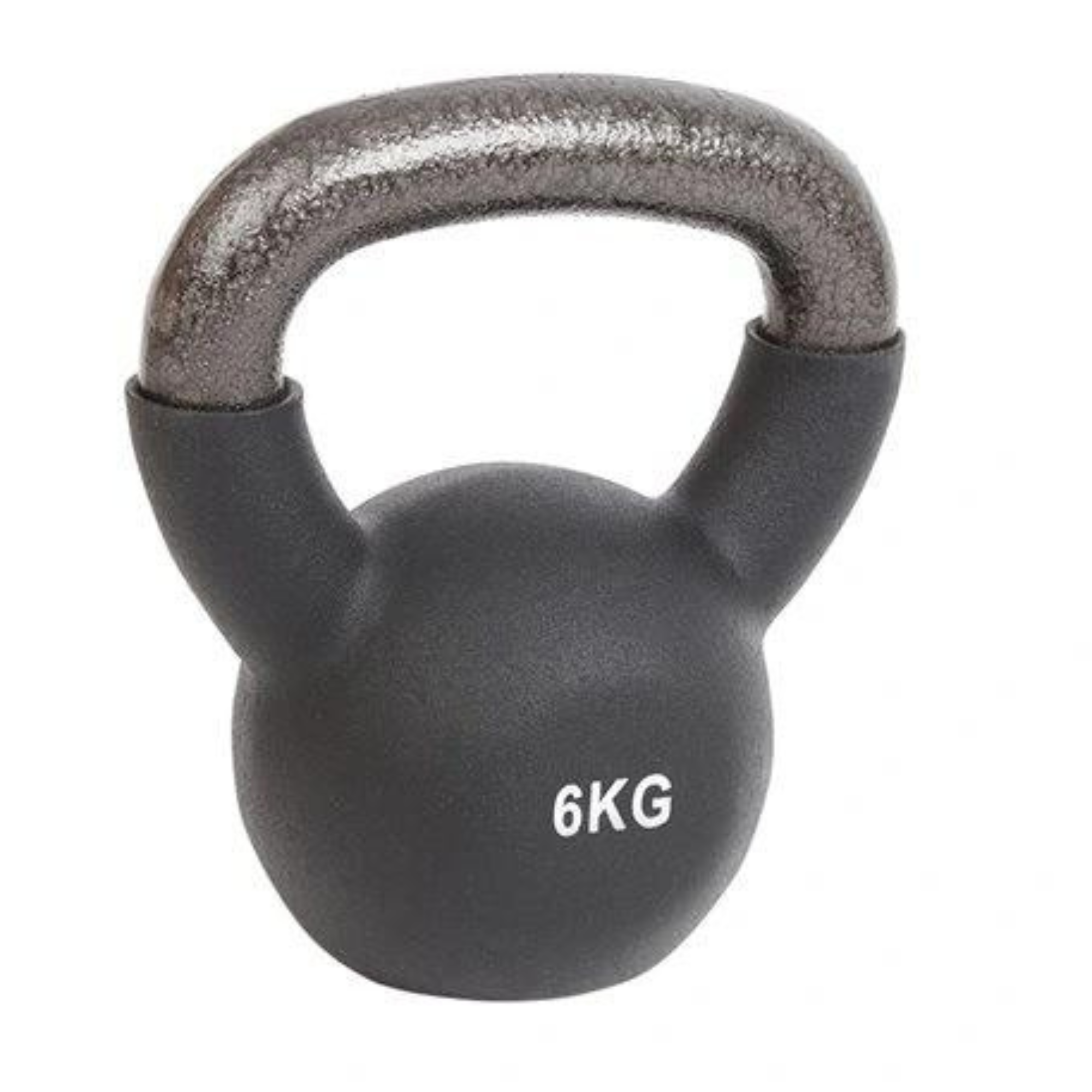 PhysioRoom Kettlebell 4kg - 20kg - Black Kettlebell 6Kg