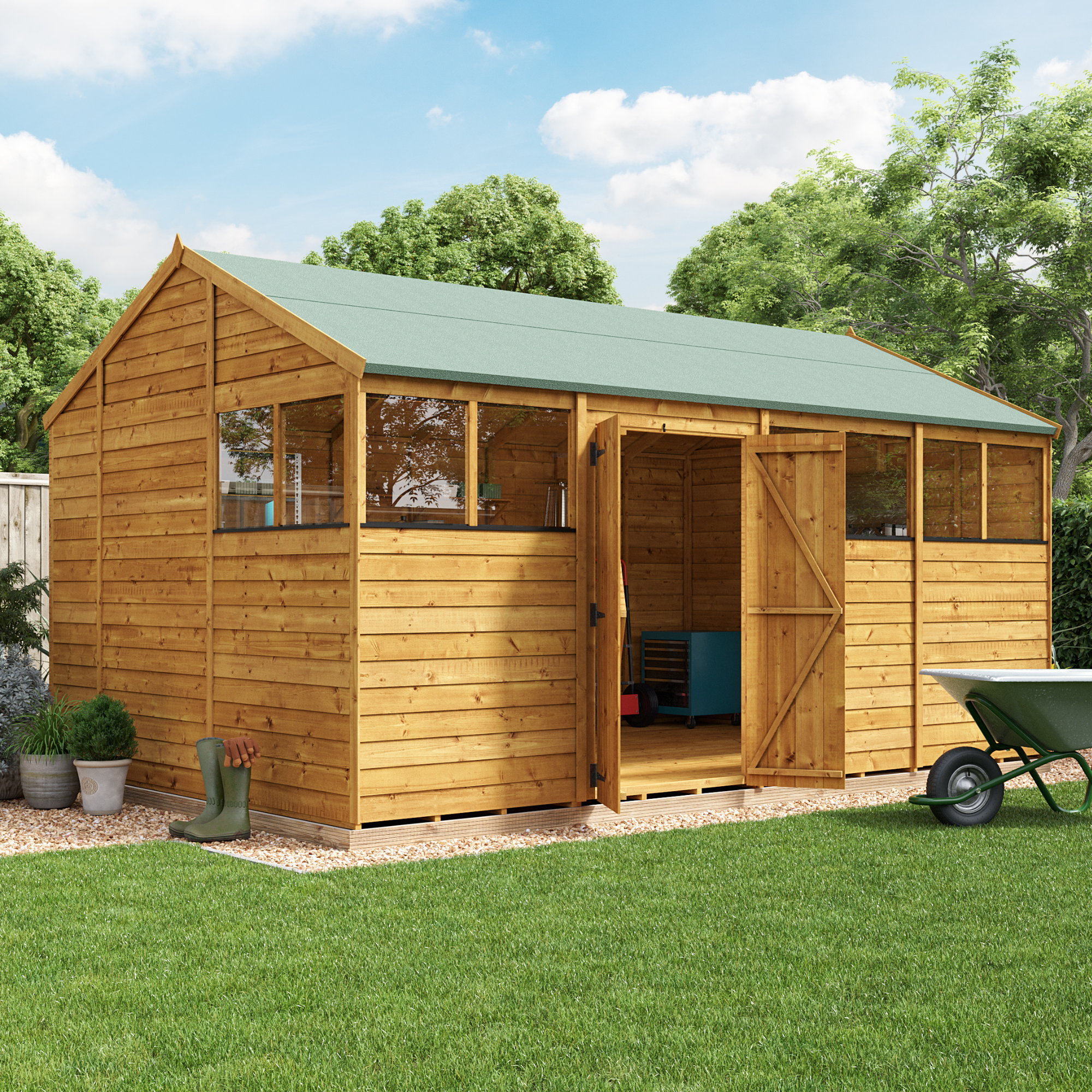 BillyOh Switch Overlap Apex Shed - 16x10 Windowed BillyOh Switch Overlap Apex Shed - 16x10 Windowed