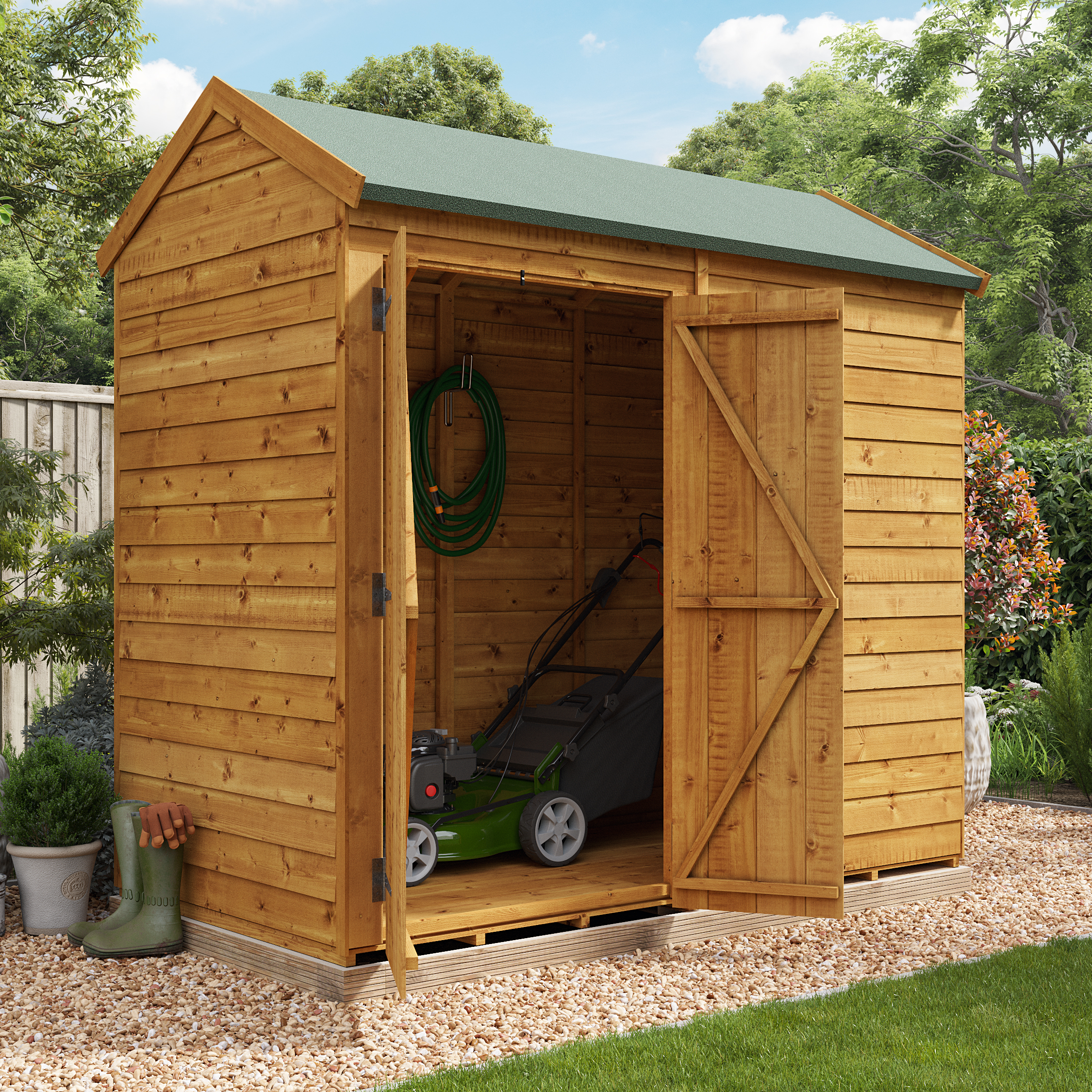 BillyOh Switch Overlap Apex Shed - 8x4 Windowless
