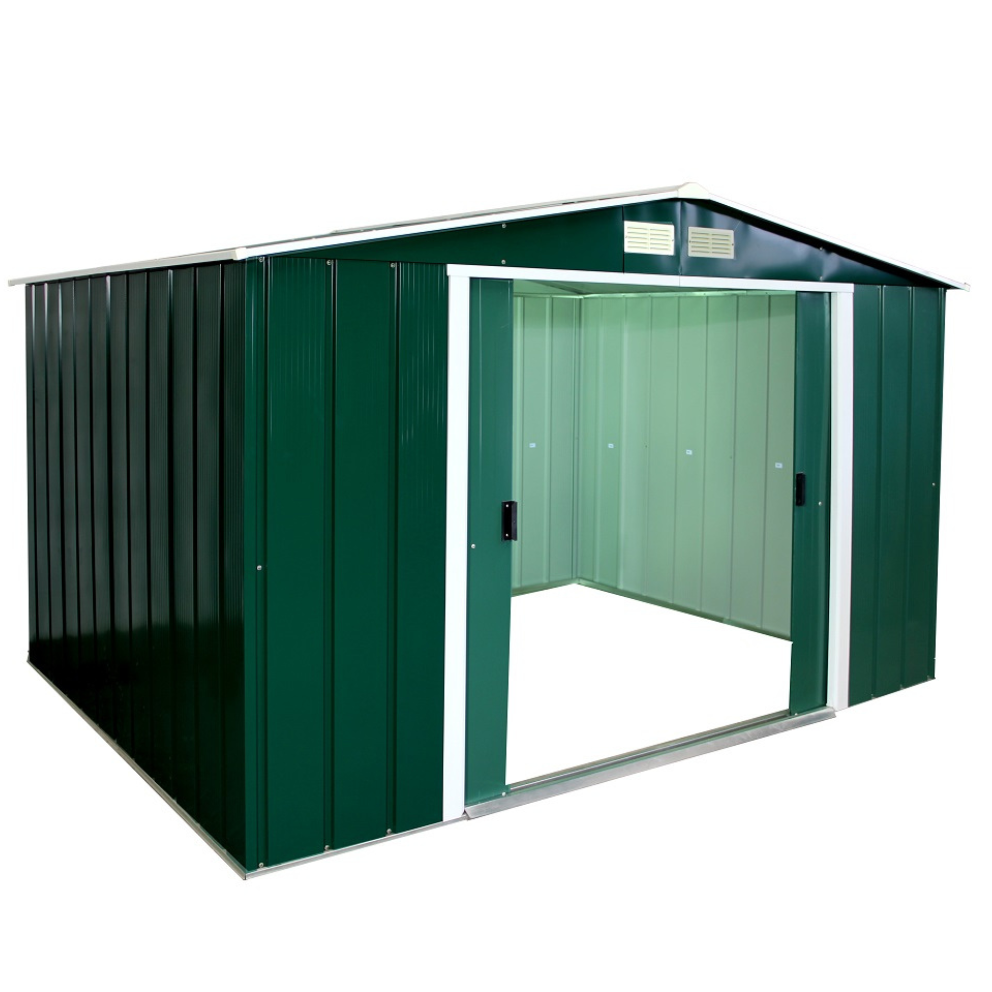 Sapphire Apex Metal Shed - 10x8 Green - Duramax Metal Shed Sapphire Apex Metal Shed - 10x8 Green - Duramax Metal Shed