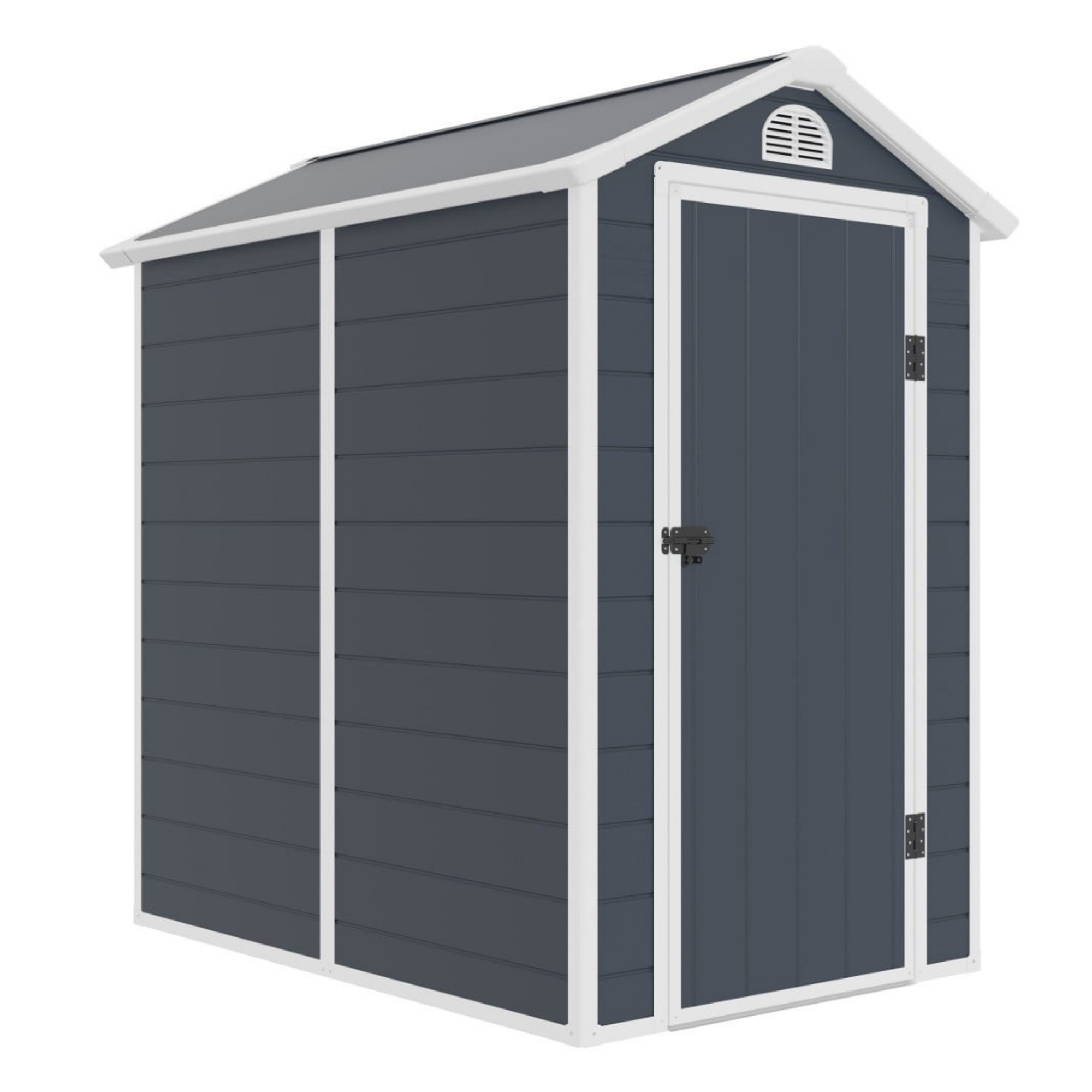 Jasmine 4x6 Plastic Apex Shed with Floor Foundation Kit - 4 x 6 / 6 x 4 Plastic Garden Storage Shed Jasmine 4x6 Plastic Apex Shed with Floor Foundation Kit - 4 x 6 / 6 x 4 Plastic Garden Storage Shed