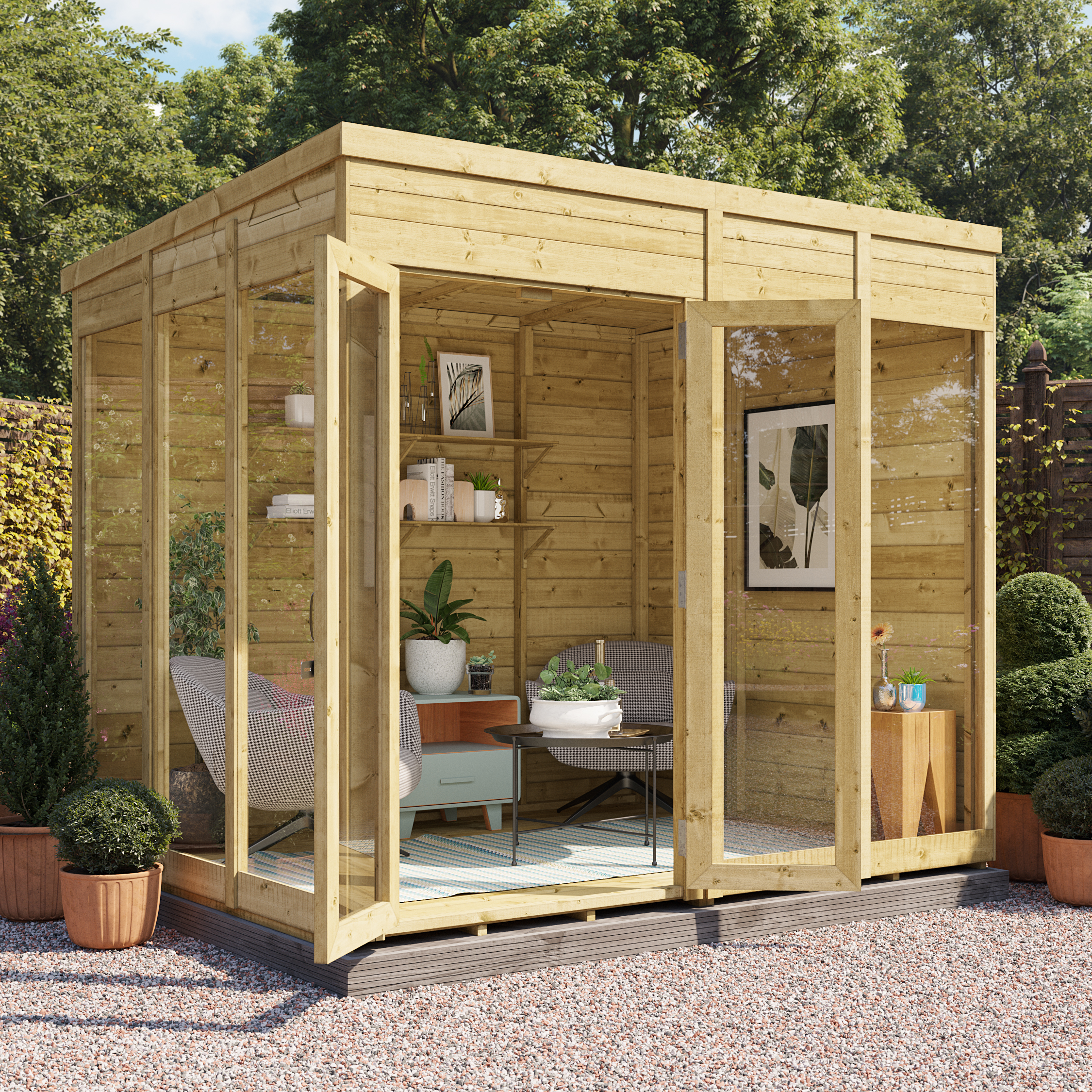 BillyOh Switch Pent Tongue and Groove Summerhouse - 8x6