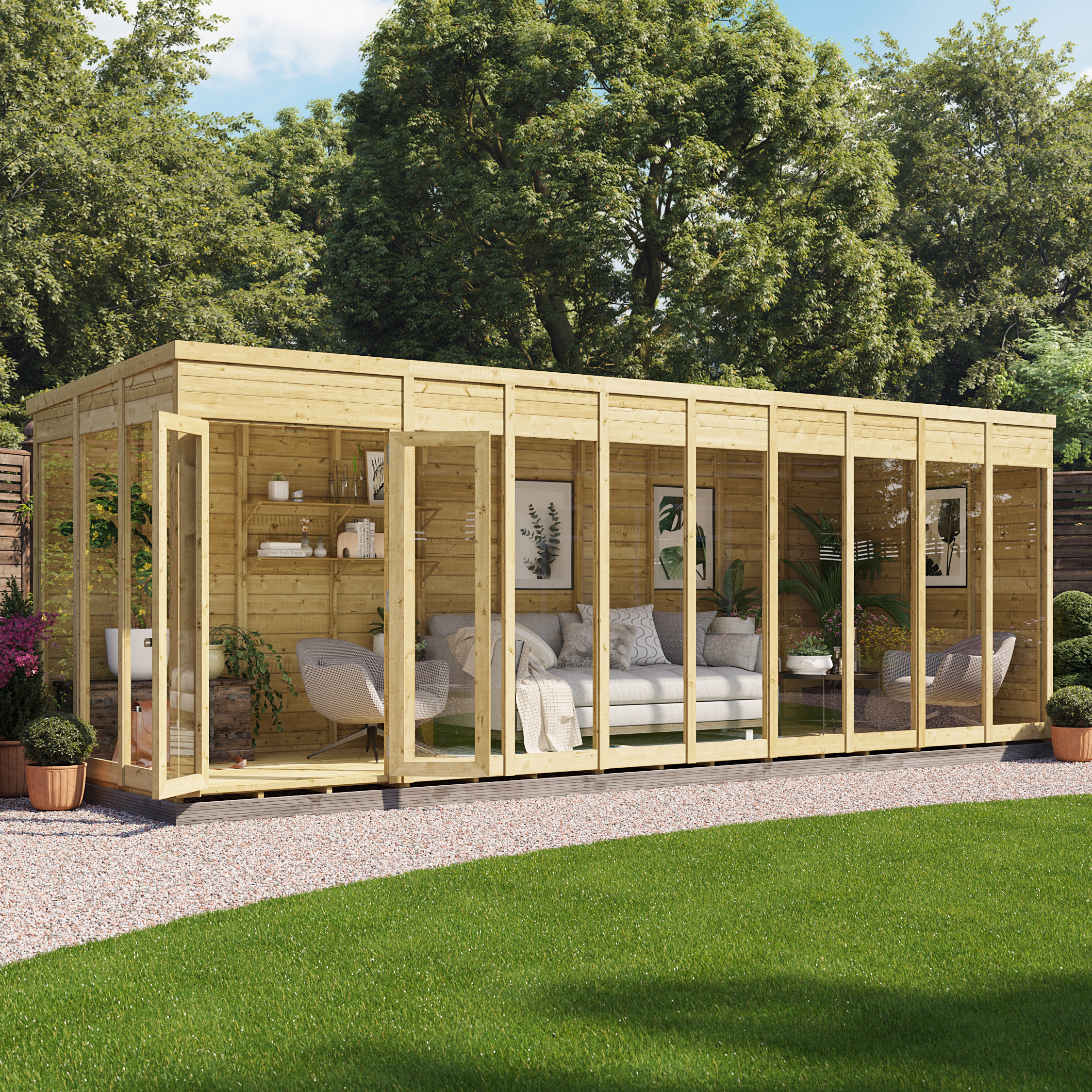 BillyOh Switch Pent Tongue and Groove Summerhouse - 20x6