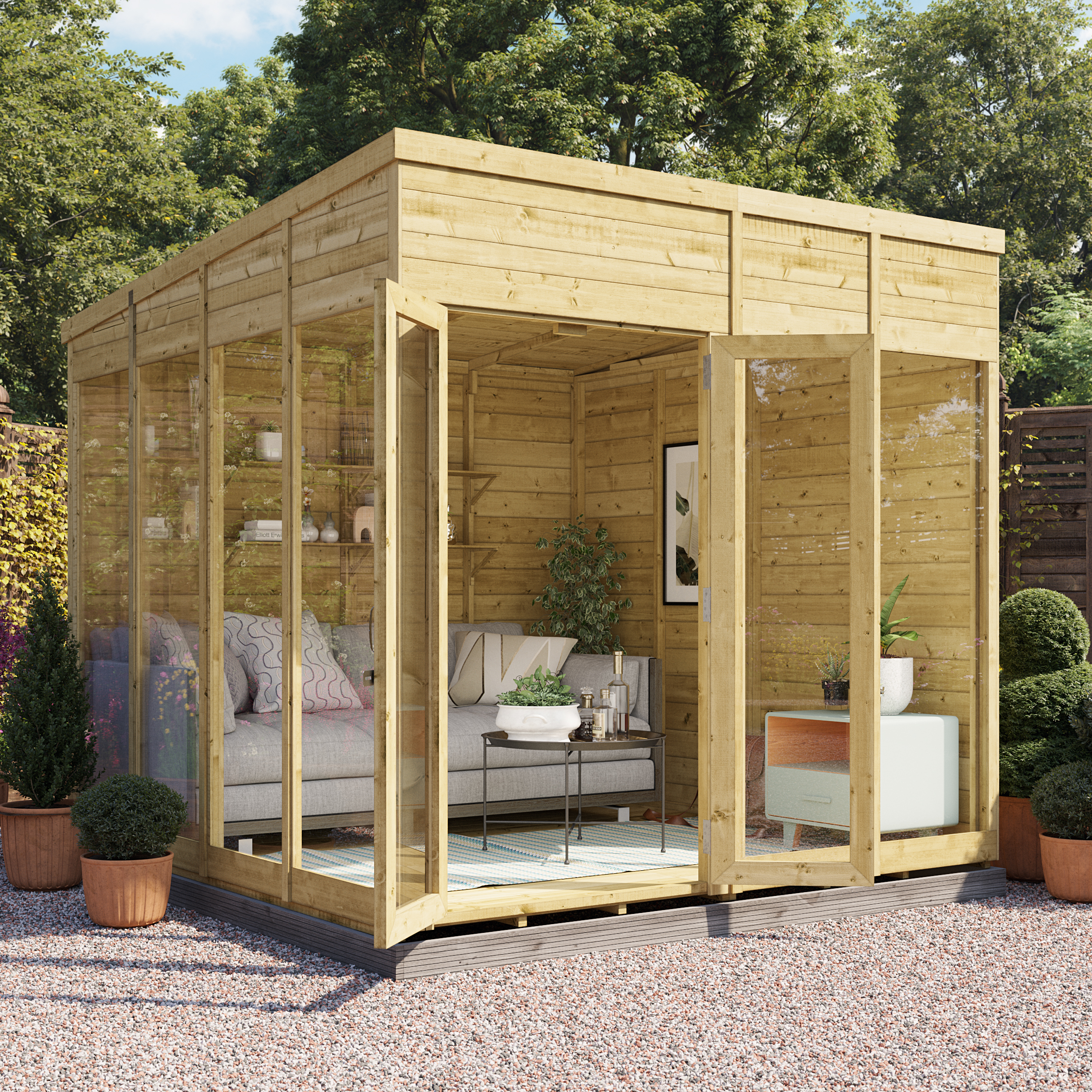BillyOh Switch Pent Tongue and Groove Summerhouse - 8x8