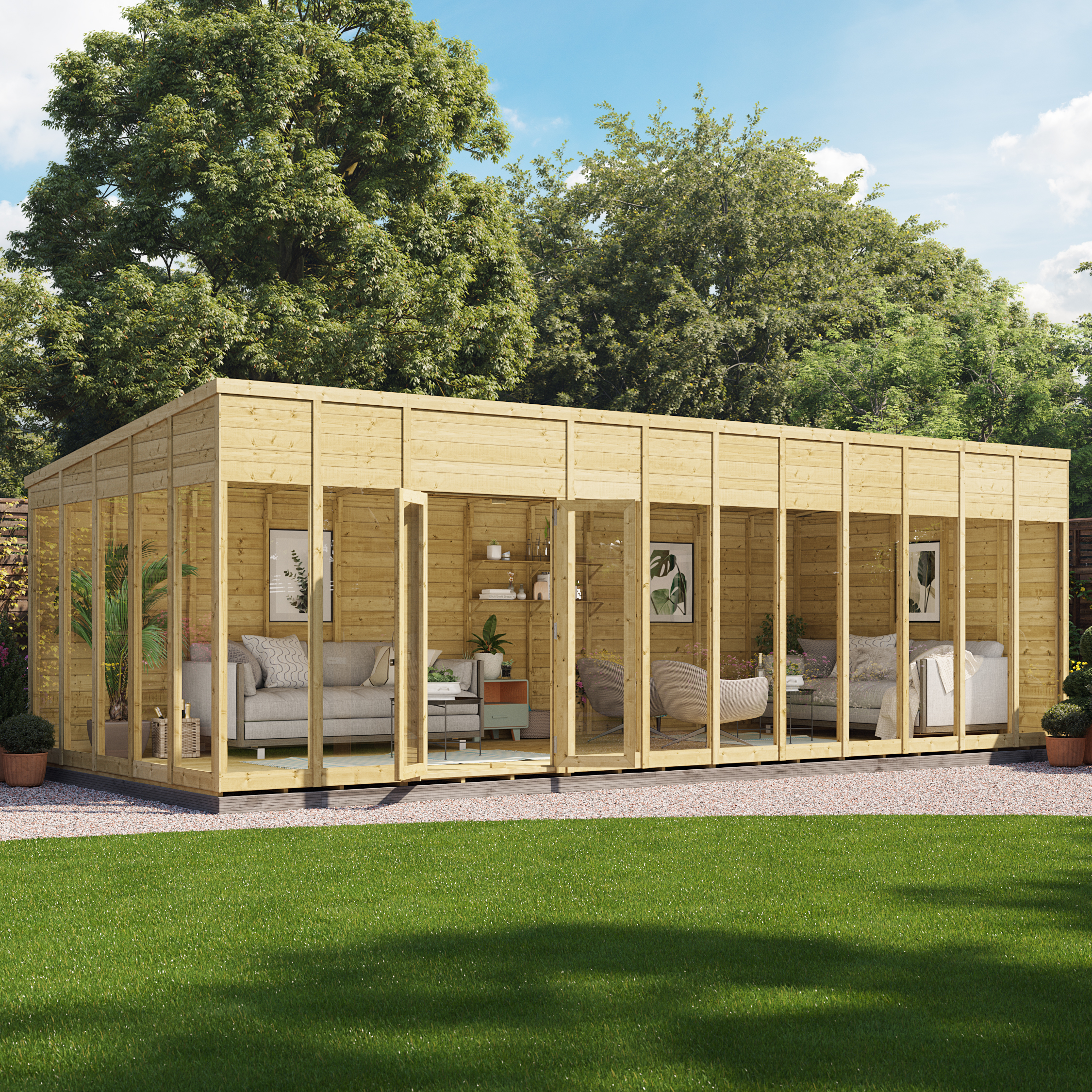 BillyOh Switch Pent Tongue and Groove Summerhouse - 24x10 from BillyOh