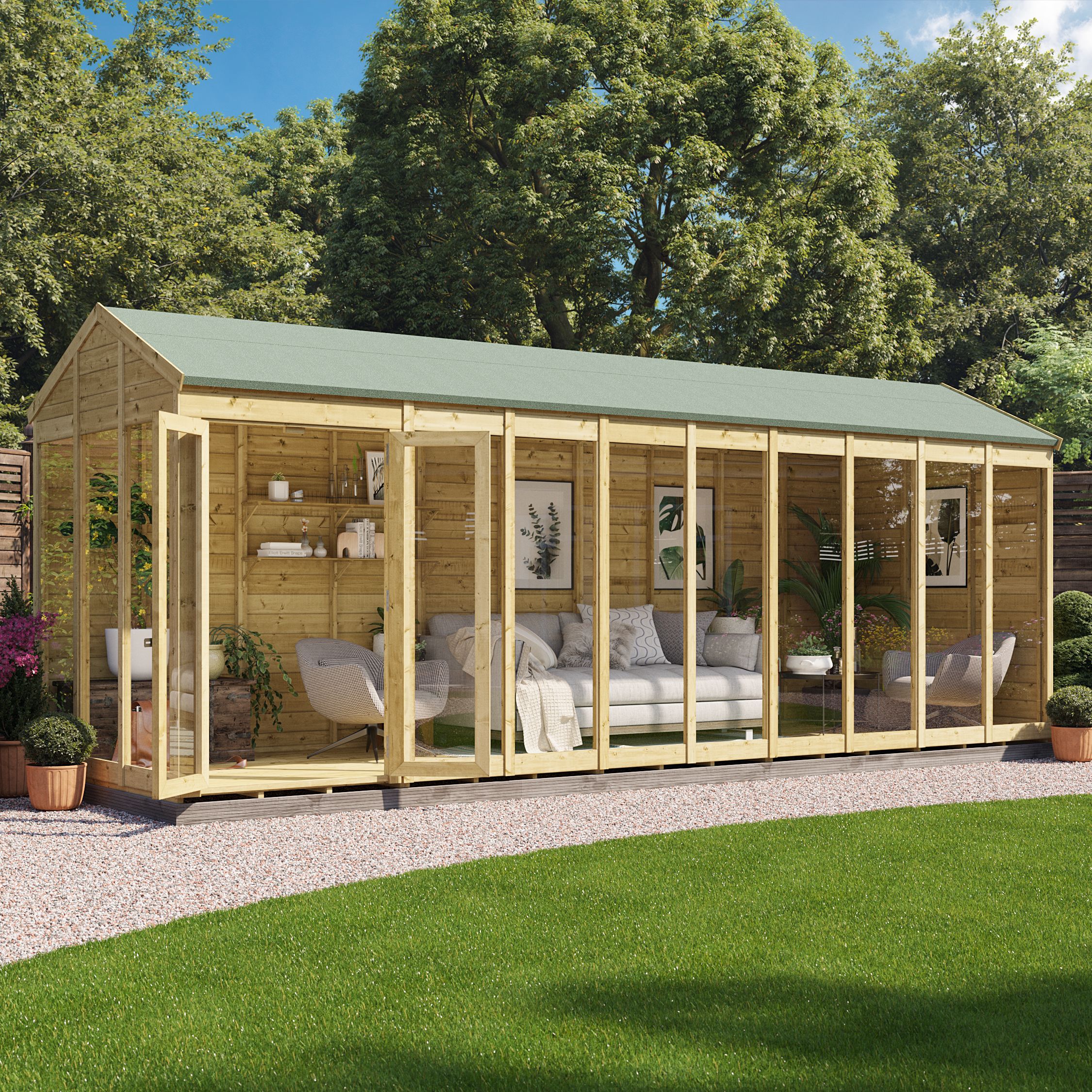 BillyOh Switch Apex Tongue and Groove Summerhouse - 20x6 BillyOh Switch Apex Tongue and Groove Summerhouse - 20x6