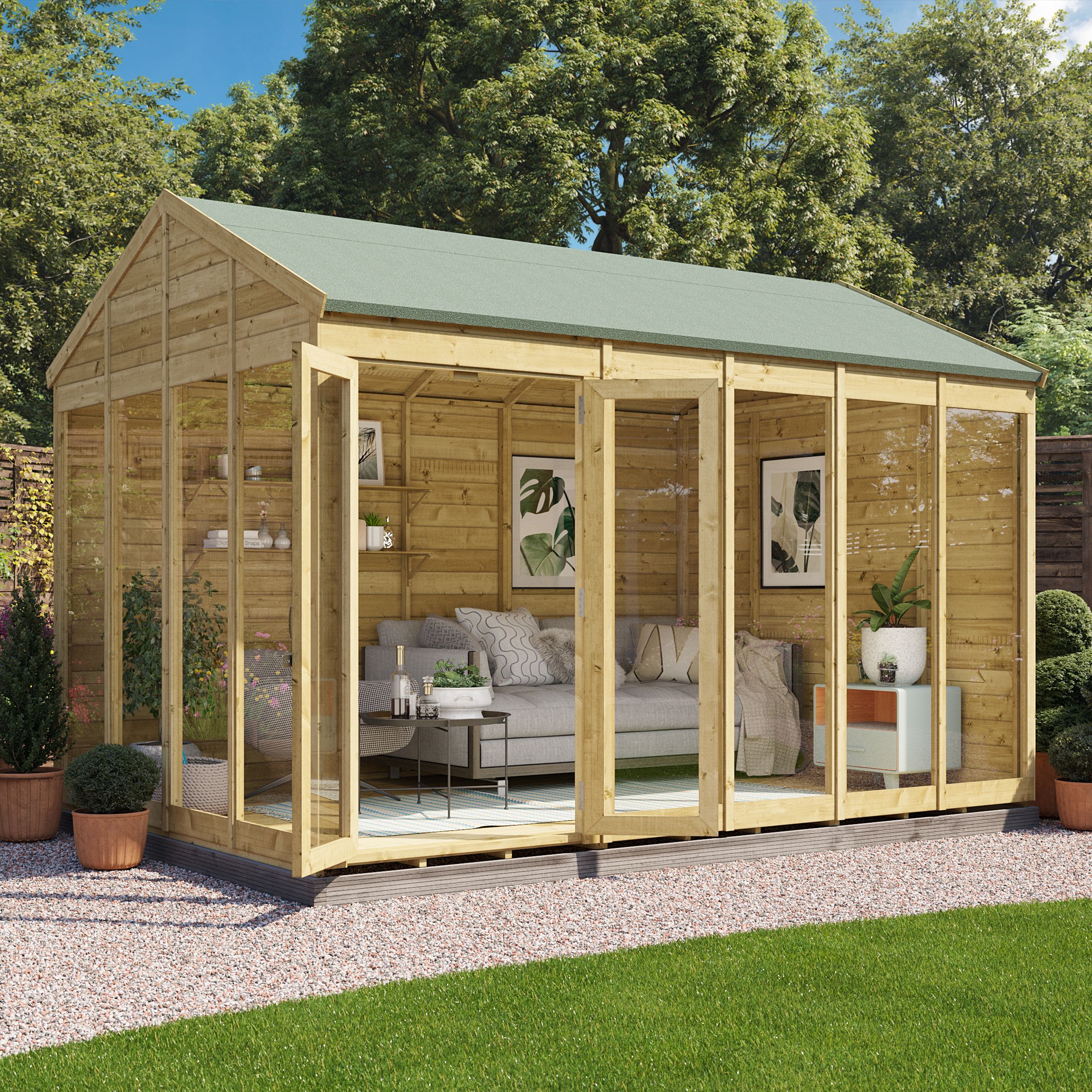 BillyOh Switch Apex Tongue and Groove Summerhouse - 12x8